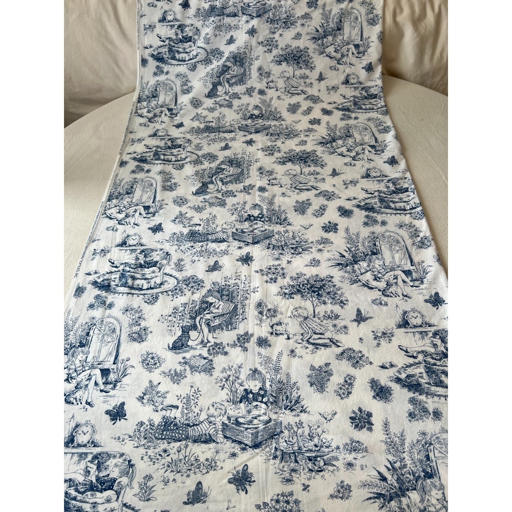 Fabric - VTG French Toile Children Playtime Marcus Bros Faye Liverman Vergos BTY